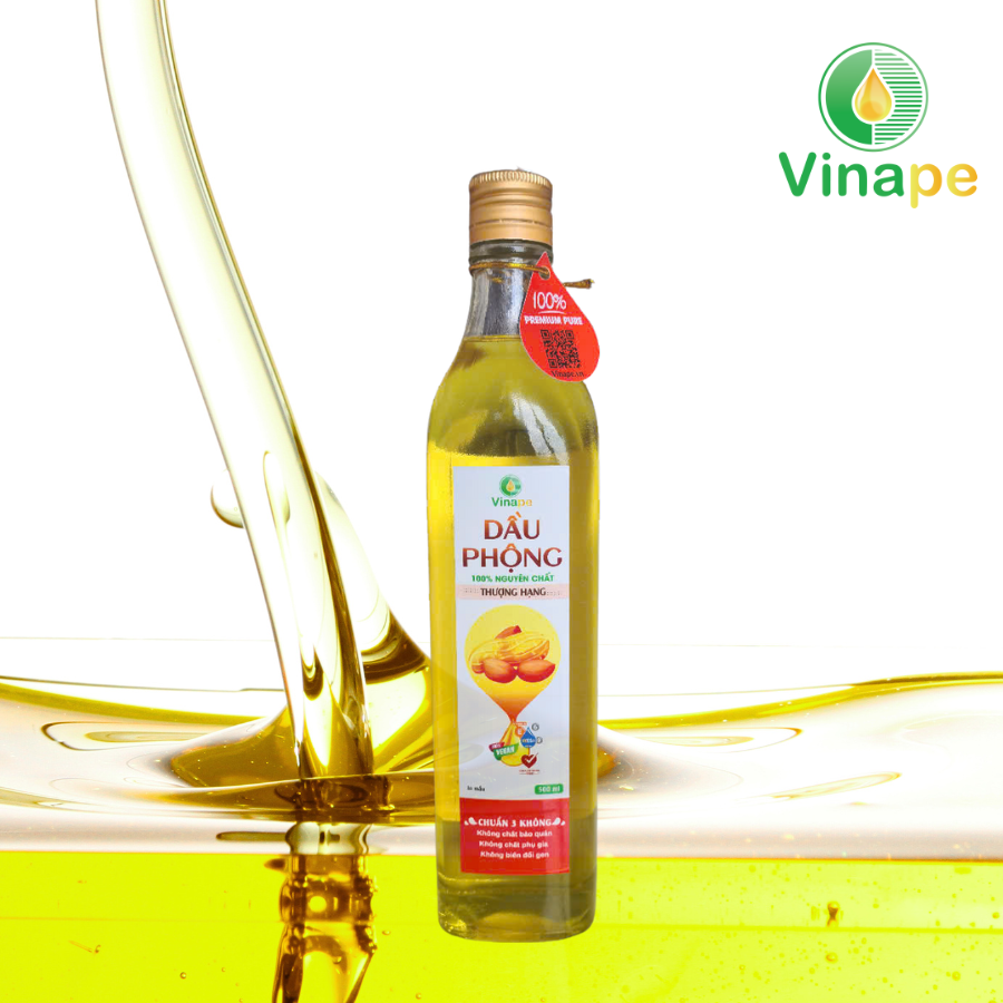 Dầu phộng nguyên chất 500ml - [Chai thủy tinh]