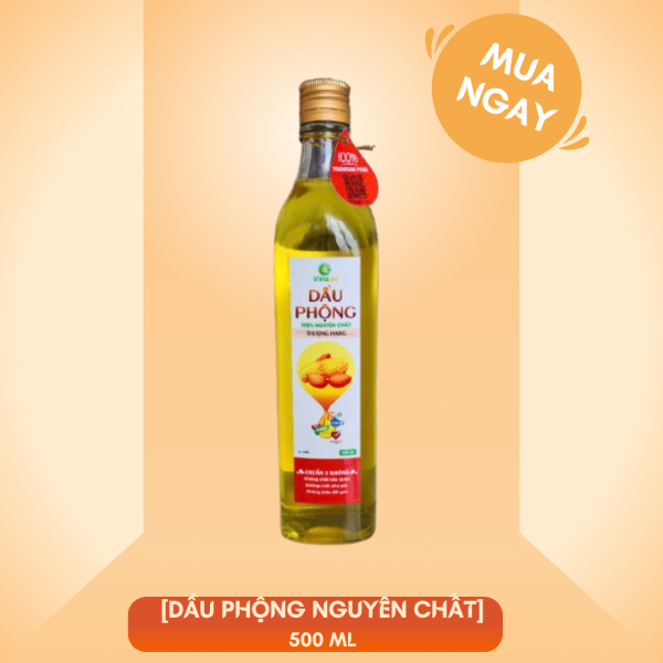 Dầu phộng nguyên chất 500ml - [Chai thủy tinh]