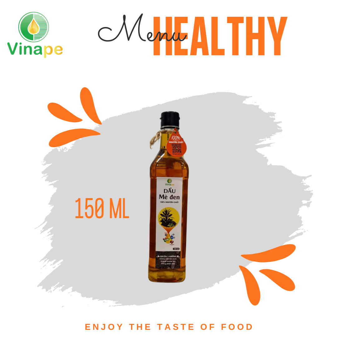 Dầu mè đen nguyên chất 150ml [Chai thủy tinh]