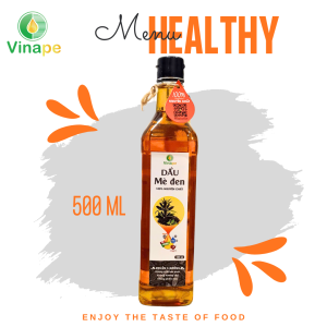 Dầu mè đen nguyên chất 500ml [Chai thủy tinh]